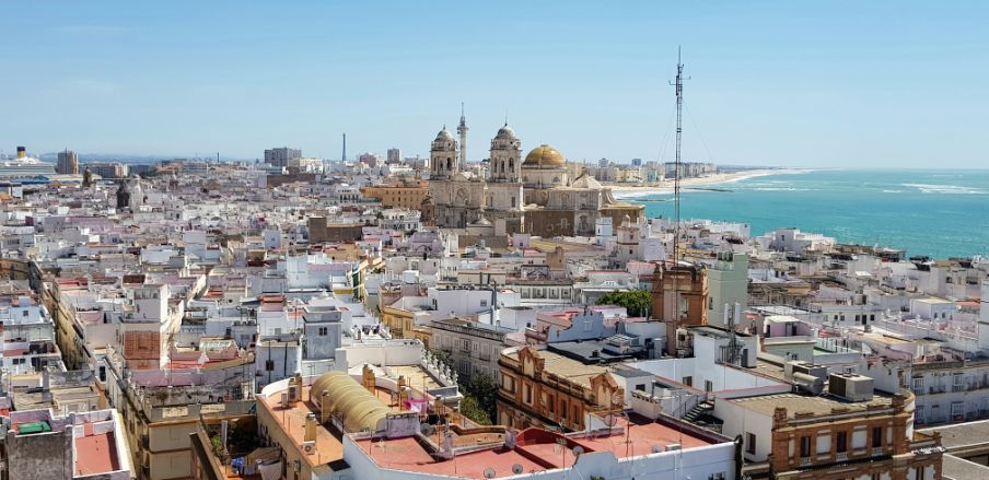 Cadiz, zicht vanop de Torre Tavira