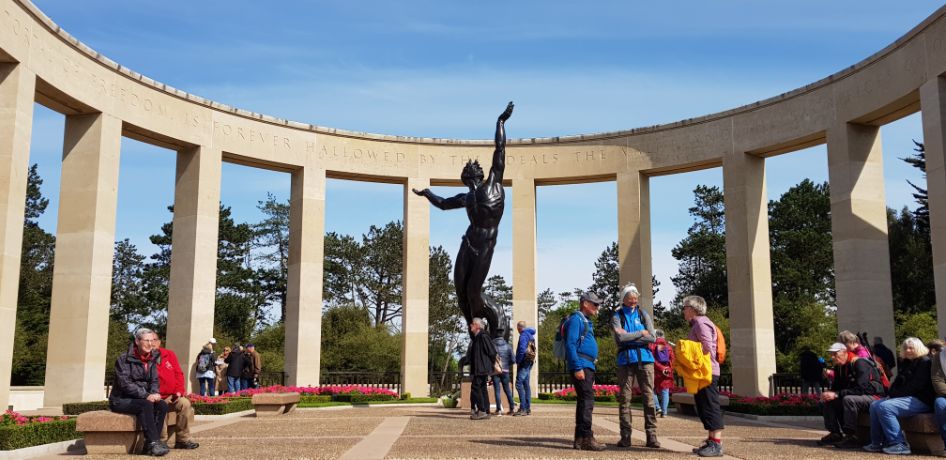 Omaha Beach, het Normandy American National Cemetery and Memorial