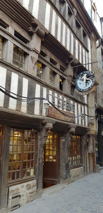 Normandië : Mont Saint-MIchel, de 'Grand Rue'