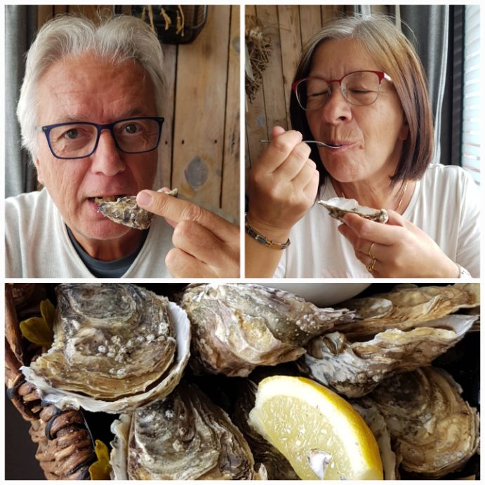 Bretagne, Ile d'Oléron, vissersdorp La Cotinière, restaurant 'L'assiette du Capitaine'