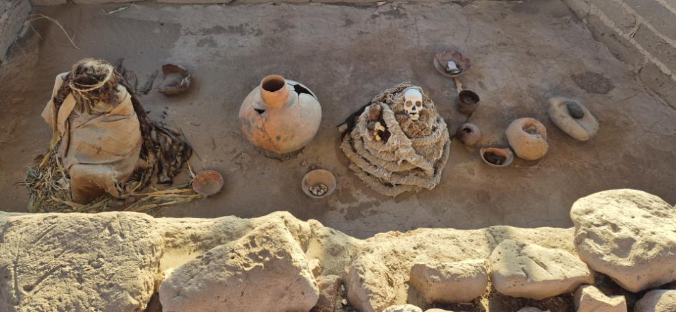 Peru, pre-Inca begraafplaats van Chauchilla