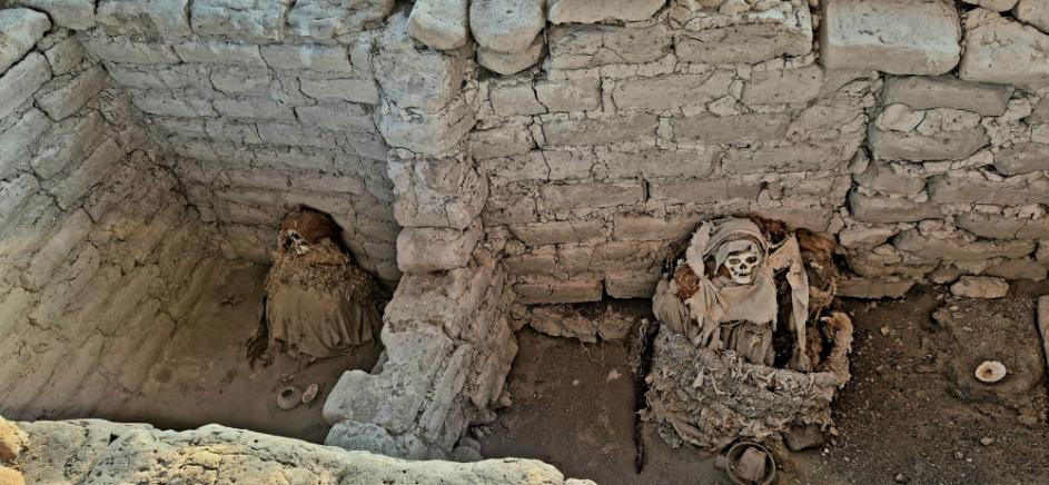 Peru, pre-Inca begraafplaats van Chauchilla