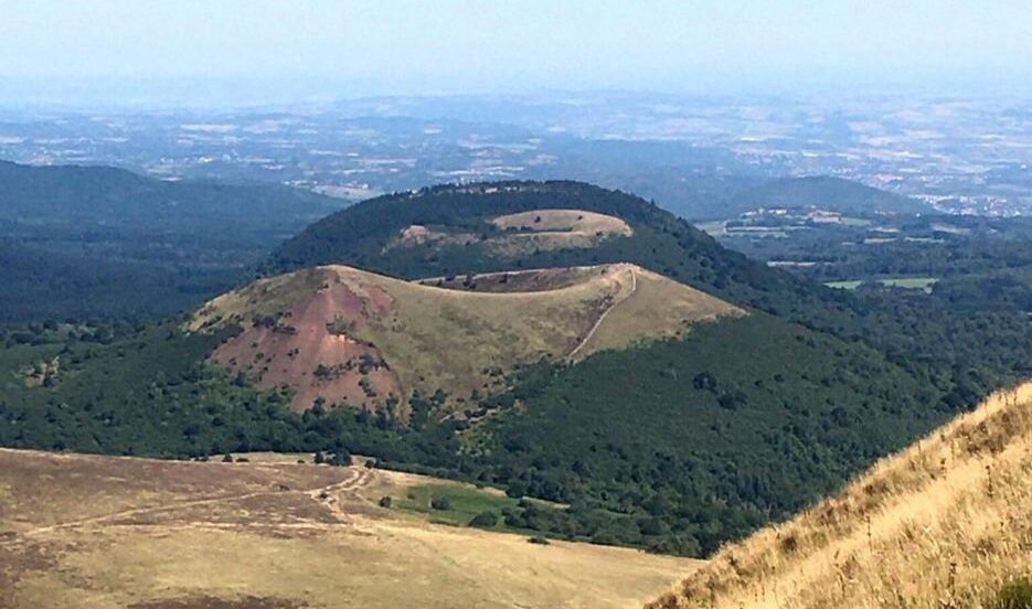 Frankrijk, Centraal Massief, zicht vanop Puy-de-Dôme