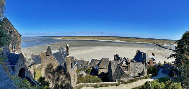 Normandië : zicht van op de Mont Saint-Michel